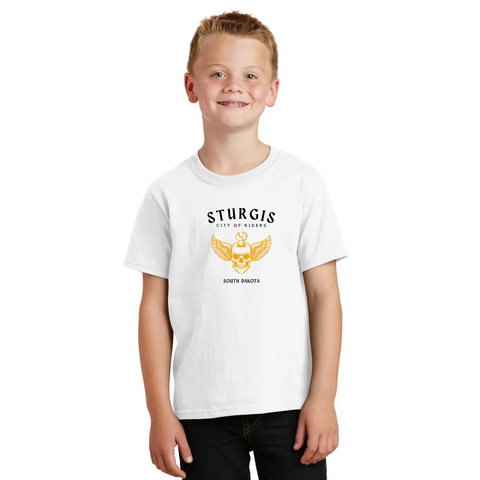 Sturgis Rally Organic Cotton Unisex T-Shirt – Durable Stretch Vinyl Print | Made in USA Suede Kloth 