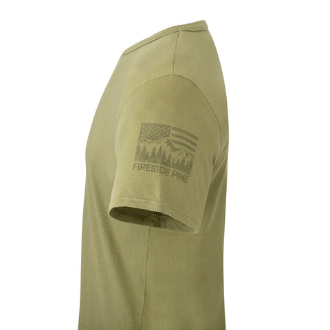 Subalpine Fir Relaxed Fit T-Shirt – Eco-Friendly 50/50 Blend | Made in USA Fireside Pine  Men's Shirt