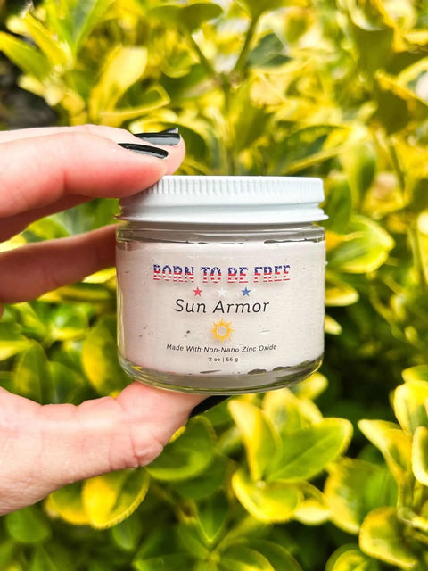 Sun Armor Lotion Born to be Free  sunscreen 24.99 2 oz Glass Jar