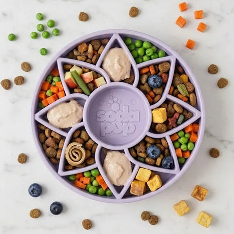 Sunflower Pattern Slow Feeder Dog Bowl – Soft Flexible Lick Mat 8 Inch | BPA-Free TPE | Made in USA SodaPup  ETRAY