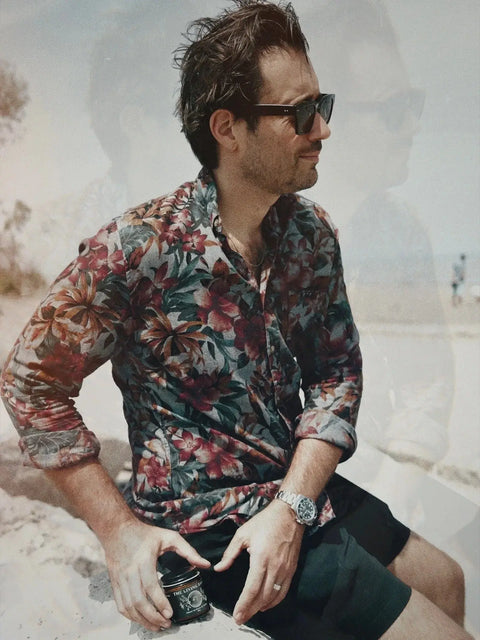 Sunset on Route 66 Tallow Skin Balm for Men – 4oz Moisturizer with Patchouli Scent | Made in USA Skin Linen 