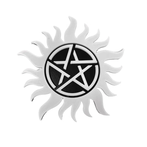 Supernatural Black White Fridge Magnet 5 Inch – Made in USA Chatelet Manufacturing 