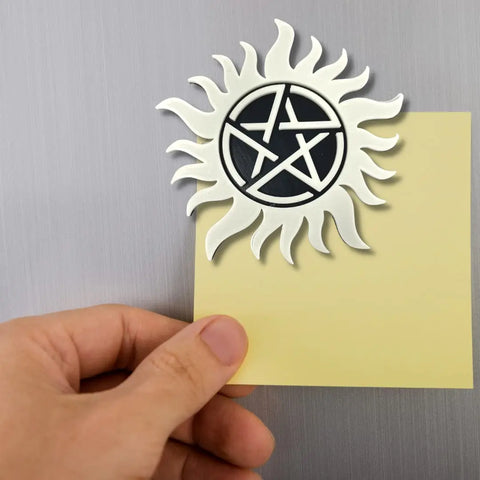 Supernatural Glow in Dark Fridge Magnet 5 Inch – Made in USA Chatelet Manufacturing 