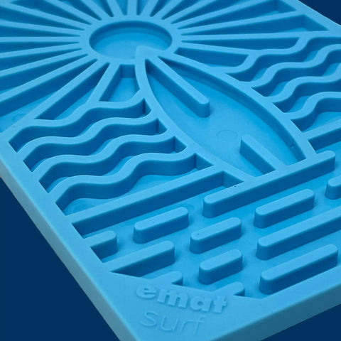 Surf's Up Small Dog Lick Mat – Interactive Slow Feeder | Made in USA SodaPup