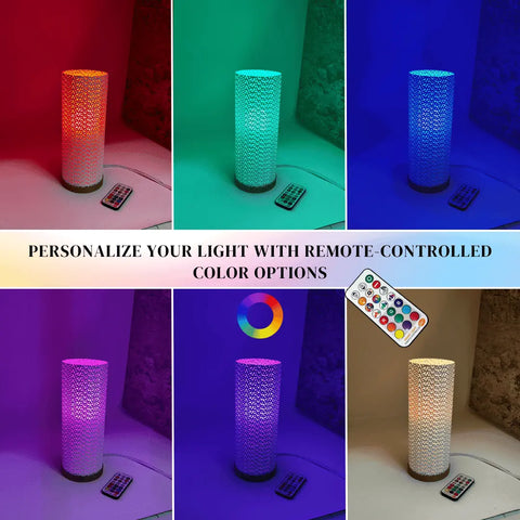 The Surface Beam Lamp by Chatelet Manufacturing offers ambient, color-changing lighting for night stands and tables. Personalize your space with six vibrant colors and remote control options for a modern touch.