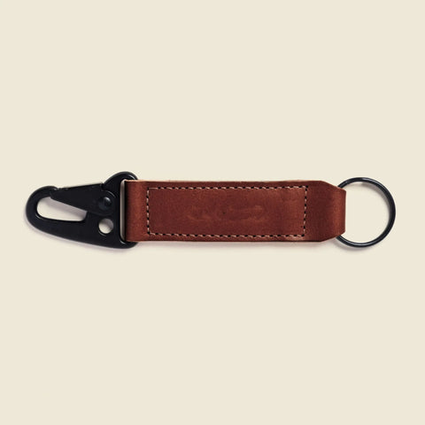 Sustainable Leather Keychain 6.25 Inch – Personalized Minimalist Brown Accessory | Casupo Handcrafted in USA CASUPO  Small Leather Goods