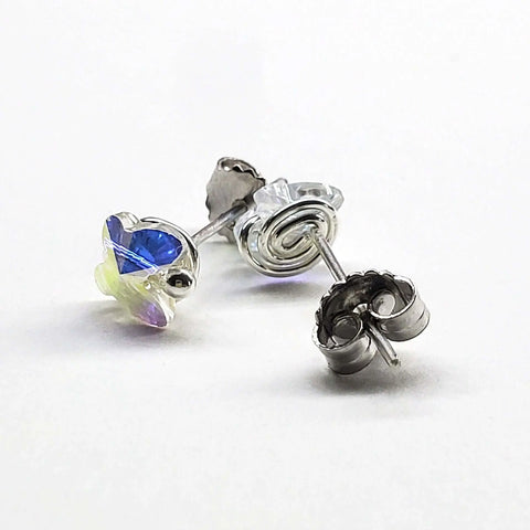 Swarovski Crystal Butterfly Sterling Silver Stud Earrings – Montana Made Alexa Martha Designs  Earrings
