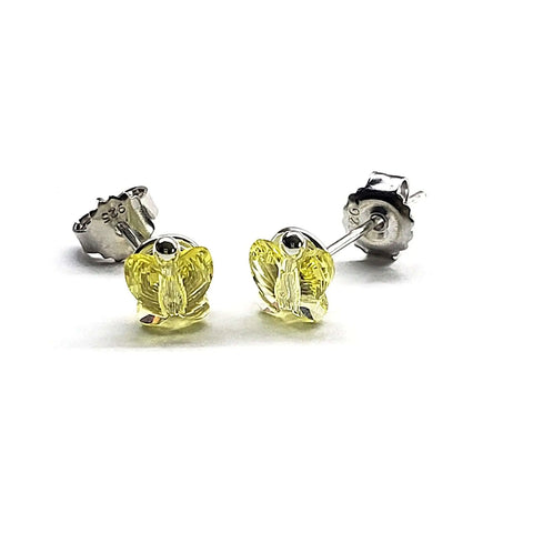 Swarovski Crystal Butterfly Sterling Silver Stud Earrings – Montana Made Alexa Martha Designs  Earrings