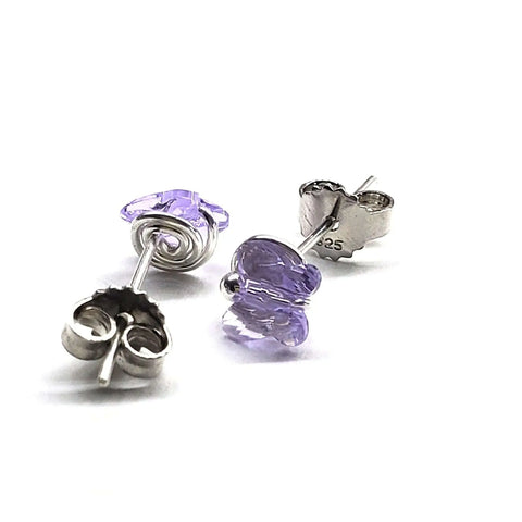 Swarovski Crystal Butterfly Sterling Silver Stud Earrings – Montana Made Alexa Martha Designs  Earrings