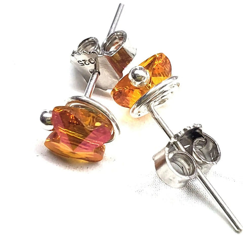 Swarovski Crystal Butterfly Sterling Silver Stud Earrings – Montana Made Alexa Martha Designs  Earrings