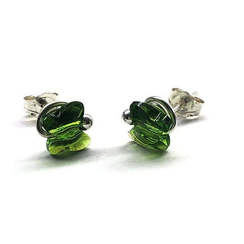 Swarovski Crystal Butterfly Sterling Silver Stud Earrings – Montana Made Alexa Martha Designs  Earrings