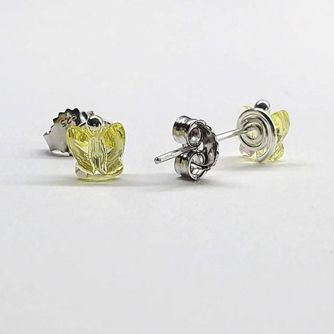 Swarovski Crystal Butterfly Sterling Silver Stud Earrings – Montana Made Alexa Martha Designs  Earrings