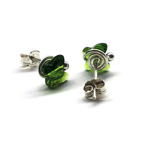 Swarovski Crystal Butterfly Sterling Silver Stud Earrings – Montana Made Alexa Martha Designs  Earrings