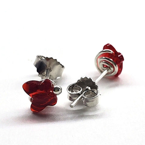 Swarovski Crystal Butterfly Sterling Silver Stud Earrings – Montana Made Alexa Martha Designs  Earrings