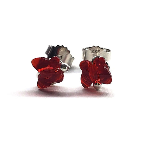 Swarovski Crystal Butterfly Sterling Silver Stud Earrings – Montana Made Alexa Martha Designs  Earrings