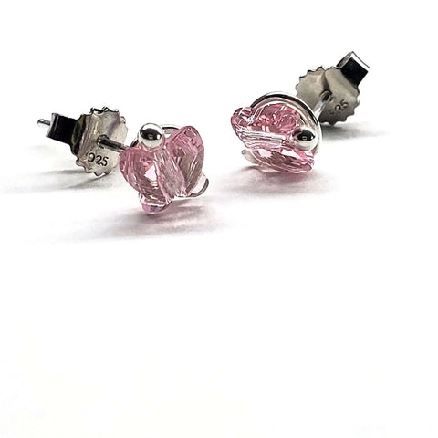 Swarovski Crystal Butterfly Sterling Silver Stud Earrings – Montana Made Alexa Martha Designs  Earrings