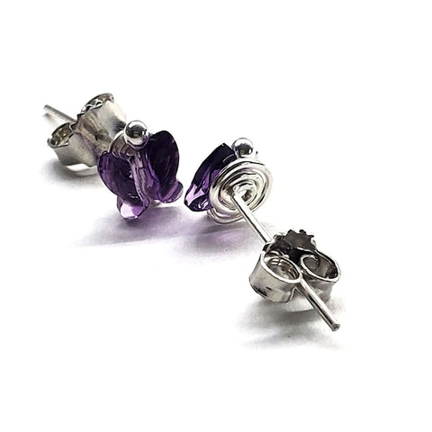 Swarovski Crystal Butterfly Sterling Silver Stud Earrings – Montana Made Alexa Martha Designs  Earrings