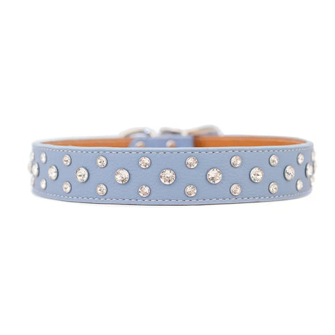 Swarovski Crystallized Tuscan Leather Dog Collar – Durable Soft Interior – Made in USA Quality Craftsmanship Auburn Leathercrafters  item