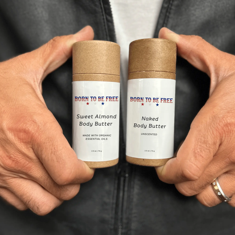 Sweet Almond Body Butter Stick Born to be Free  Moisturizer