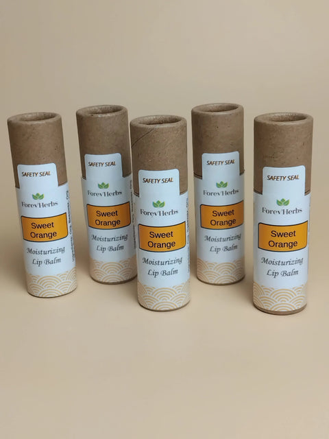 Sweet Orange Lip Balm 0.3 oz – Hydrating Natural Care | Handcrafted in USA Forev'Herbs  Lip Balm