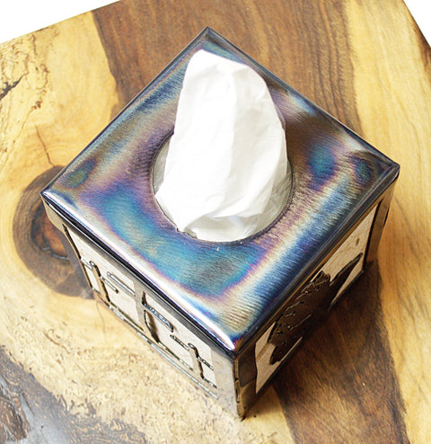 Religious Prayer Design Tissue Box Cover – Calvary Cross Symbol Home Decor | Made in USA Knights Home Decor  item