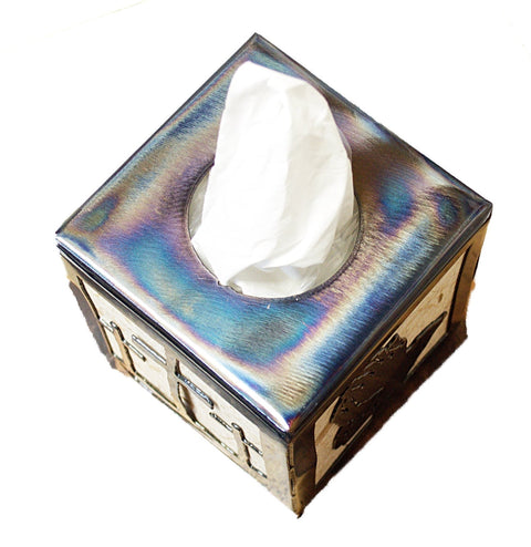Religious Prayer Design Tissue Box Cover – Calvary Cross Symbol Home Decor | Made in USA Knights Home Decor  item