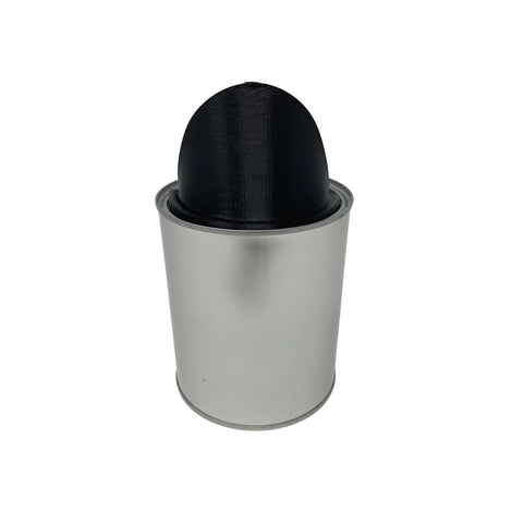 A Chatelet Manufacturing Paint Can Pourer, made from flexible, durable TPU rubber to fit quart-sized paint cans for a mess-free pour, is shown against a white background.