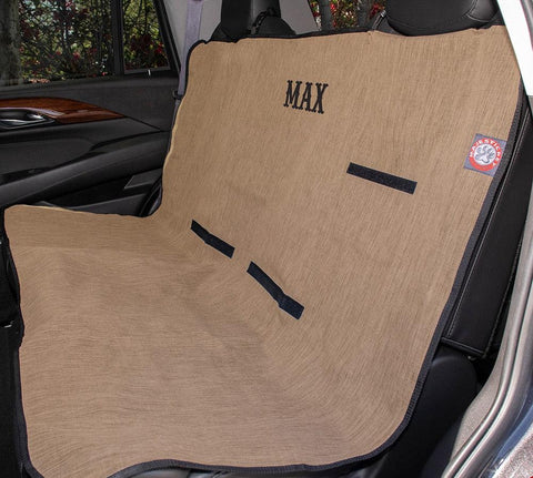 Personalized Solid Back Seat Cover for Pets – Durable Car Protector | Made in USA Majestic Pet 