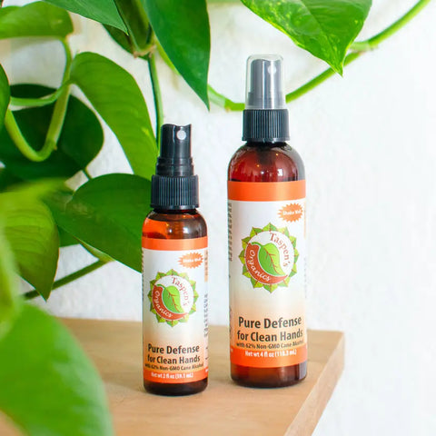 Taspen's Organics Hand Sanitizer Spray – 4 Fl Oz – Plant-Based Alcohol Formula | Made in USA Taspen's Organics  Bath and Body (10)