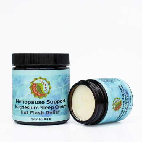 Taspen's Organics Magnesium Menopause Sleep Cream 4 oz – Natural Relief | Made in USA Taspen's Organics  Soothing Salves, Creams & Oils (2)