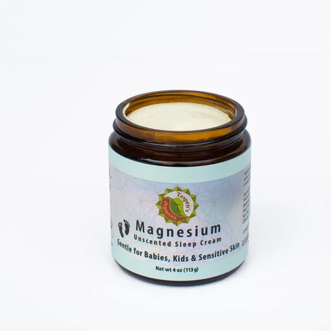 Taspen's Organics Magnesium Sleep Cream – 4 oz Unscented | Made in USA Taspen's Organics  Soothing Salves, Creams & Oils (2)