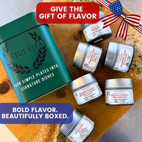 Taste of America- Classic USA Flavor Favorites | Gift Packaged Seasoning Collection | Set of 6 Gustus Vitae  Collections & Gift Sets