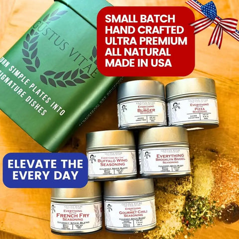 Taste of America- Classic USA Flavor Favorites | Gift Packaged Seasoning Collection | Set of 6 Gustus Vitae  Collections & Gift Sets