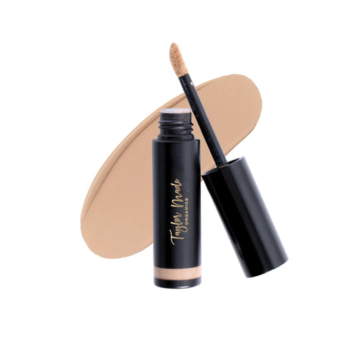 Taylor Made Organics 0.21oz Liquid Cream Concealer – 88% Organic Hydrating Formula | Made in USA Taylor Made Organics  concealer