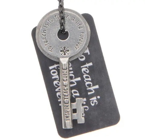 Teacher Key Charm - Inspire Teach Guide Whitney Howard Designs  Keys