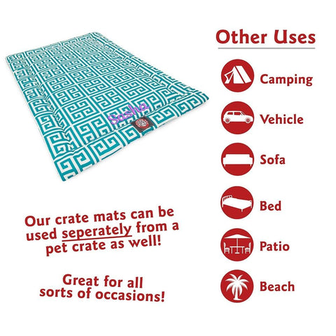 Personalized Towers Crate Mat – Plush Dog Bed Insert | Handmade in USA Majestic Pet 