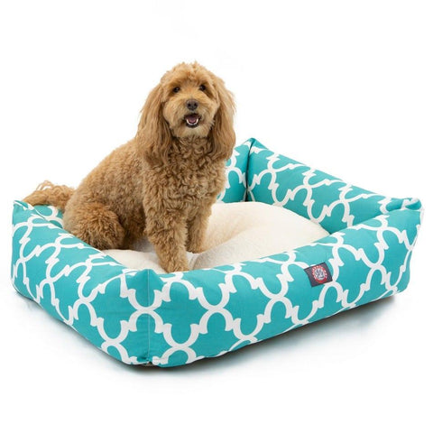 Trellis Pattern Luxurious Dog Bed – Plush Comfort – Made in USA Majestic Pet 