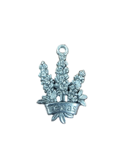 Texas Bluebonnet Wildflower Pewter Charm 1.75 Inch – Durable Keepsake | Made in USA Michelle Marie Boutique  Charm and Pendants