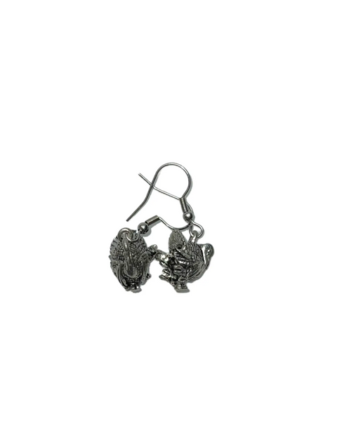 Thanksgiving Silver Turkey Charm Jewelry Set – Pewter Earrings and Necklace with Stainless Steel Hooks | Made in USA Michelle Marie Boutique  Jewelry Set