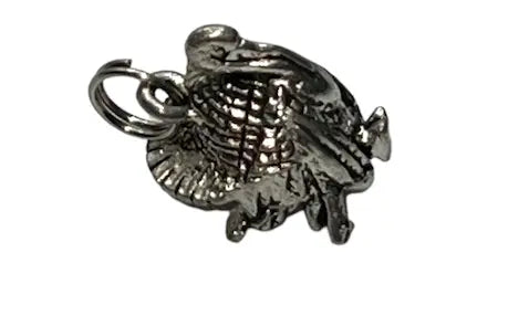 Thanksgiving Silver Turkey Charm Jewelry Set – Pewter Earrings and Necklace with Stainless Steel Hooks | Made in USA Michelle Marie Boutique  Jewelry Set