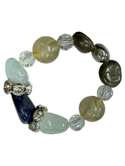 The Hope Collection Gemstone Jewelry | Lapis & Aquamarine Sterling Silver Cancer Charity Jewelry Set | Sterling Silver Michelle Marie Boutique  Jewelry Sets