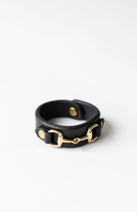 The Horse Bit Napkin Ring Millstream Home  Kitchen + Dining 32.00 Black