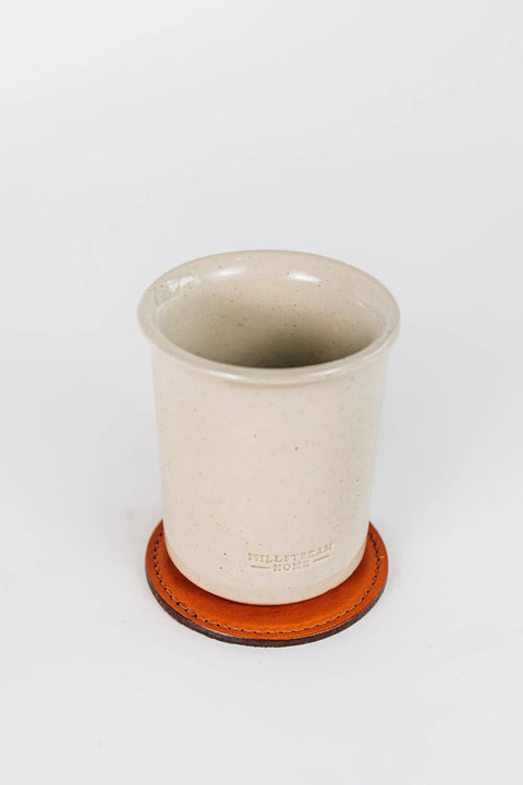 The Leather Coasters Set of 4 Millstream Home  Kitchen + Dining