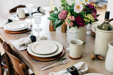 The Leather Coasters Set of 4 Millstream Home  Kitchen + Dining