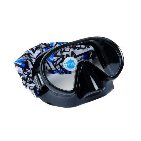 The Maze Youth Swim Mask 4-8 Years – Patented Anti-Fog Goggles With Abstract Print – Splash Place | Assembled in USA Splash Place  Youth Swim Mask