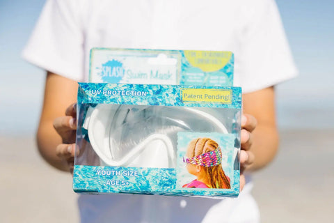 The Maze Youth Swim Mask 4-8 Years – Patented Anti-Fog Goggles With Abstract Print – Splash Place | Assembled in USA Splash Place  Youth Swim Mask