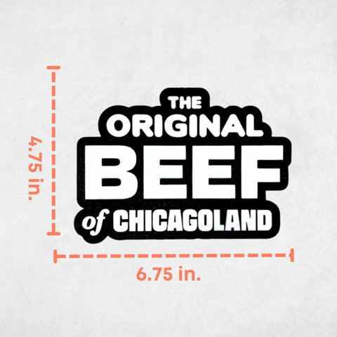 Show your fandom with the Chatelet Manufacturing Decorative Fridge Magnet featuring “The Original Beef of Chicagoland” logo (4.75 x 6.75), inspired by the hit show The Bear—a great gift for memorabilia collectors and fans alike.