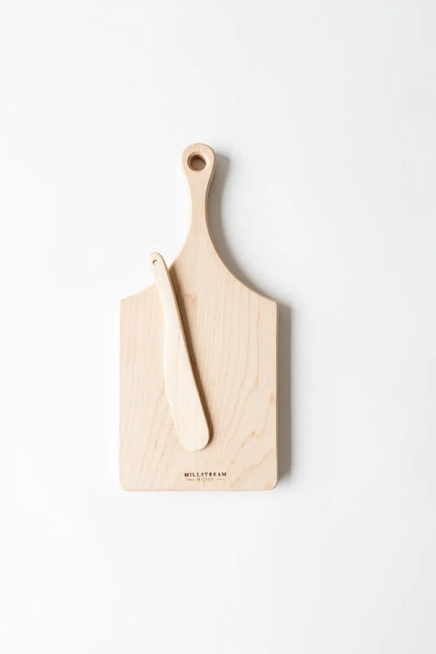 The Petite Cheese Board With Spreader Millstream Home  Kitchen + Dining 65.00 Maple