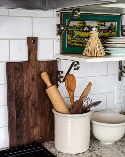 The Rectangular Handcrafted Cutting Board Keystone - LanChester Woodworking  Kitchen + Dining