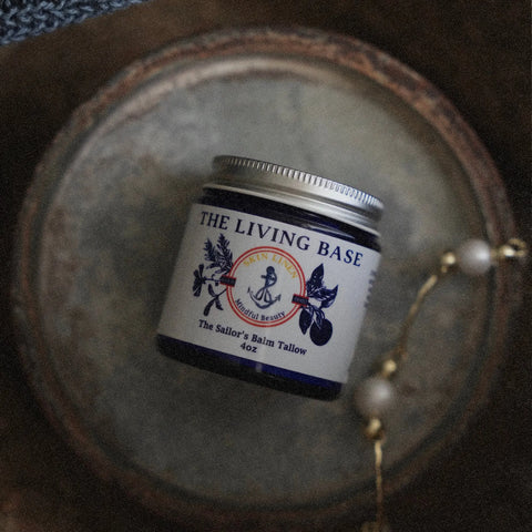 The Sailor’s Balm Tallow 4oz – Marine Botanical Moisturizer for Dry Skin | Made in USA Nourishing Skincare Skin Linen 
